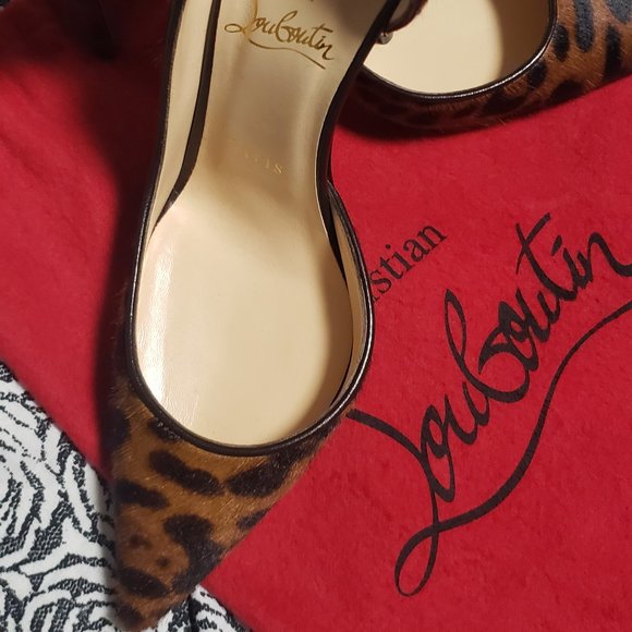 Christian Louboutin - Kate 100 leopard-print pony hair pumps - Picture 4 of 6